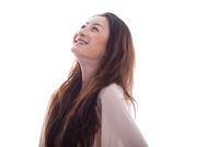 女性美のポーズをとる